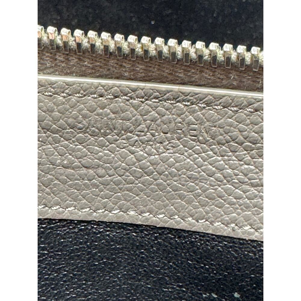 Saint Laurent Grained Calf Skin Rive Gauche Zip Around Wallet - Picture 4 of 14
